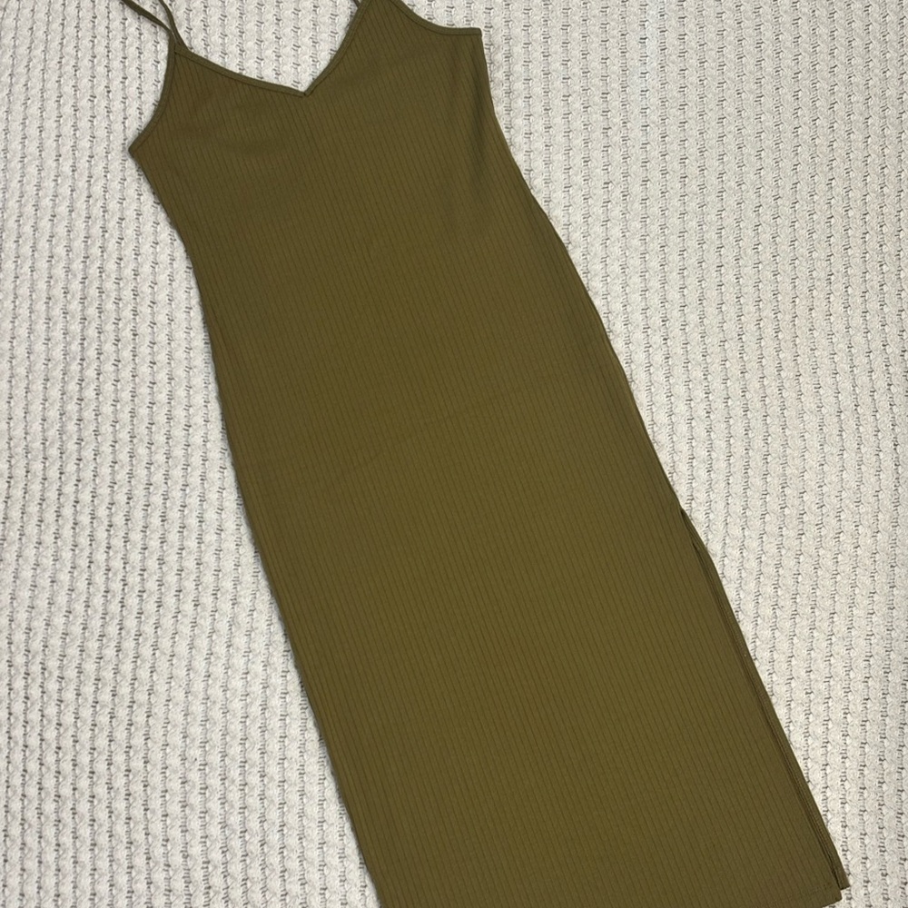 Khaki Casual Dress